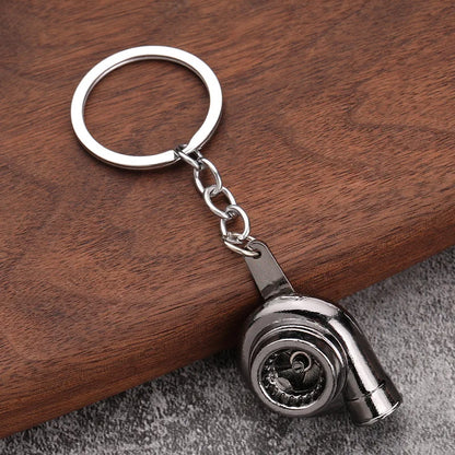 Mini turbo keychain spinning