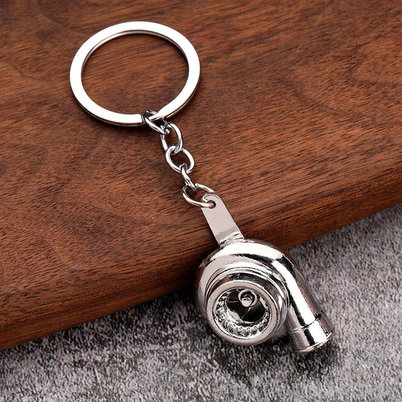 Mini turbo keychain spinning