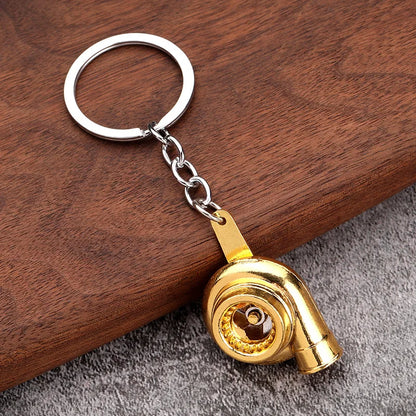 Mini turbo keychain spinning